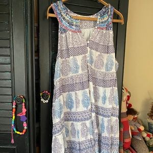 SUNDANCE boho midi dress